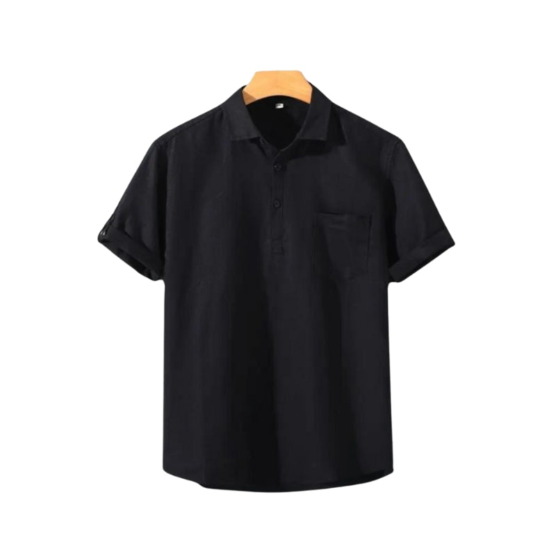 Thomas – Overhemd met Korte Mouwen en Functionele Borstzak Velani