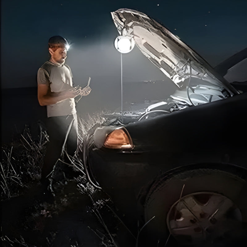 SunGlow – Portable Solar LED Lamp with Hanging Design