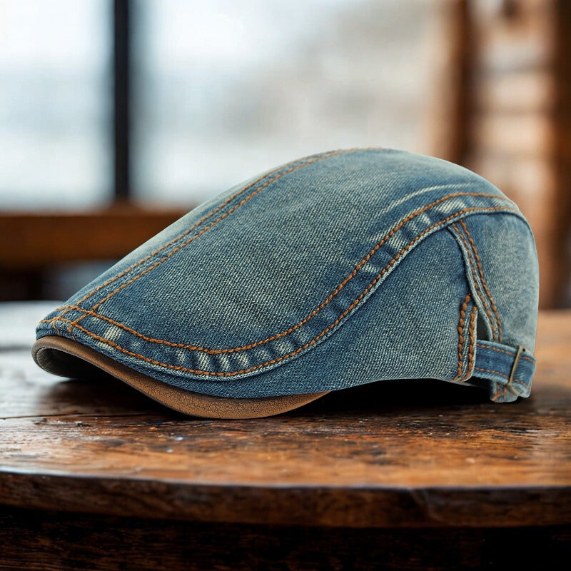 Ian – Flat Cap with Adjustable Buckle
