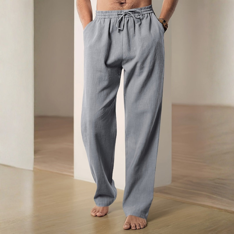 Men's Waist Pants with Adjustable Drawstring
