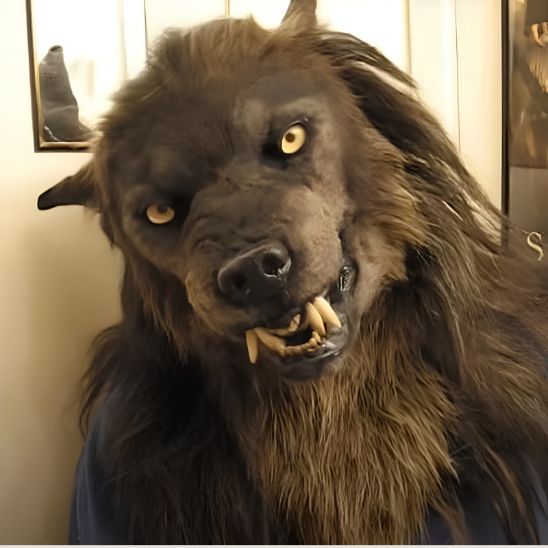 Premium Werewolf Full-Face Mask for Adults