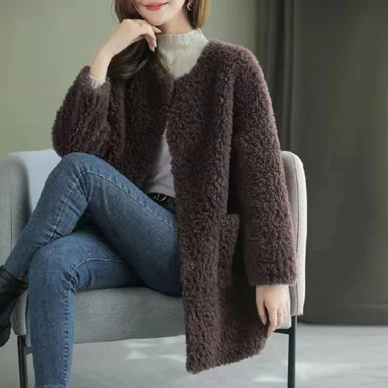 Nina – Long Sleeve Jacket with Pocket Design