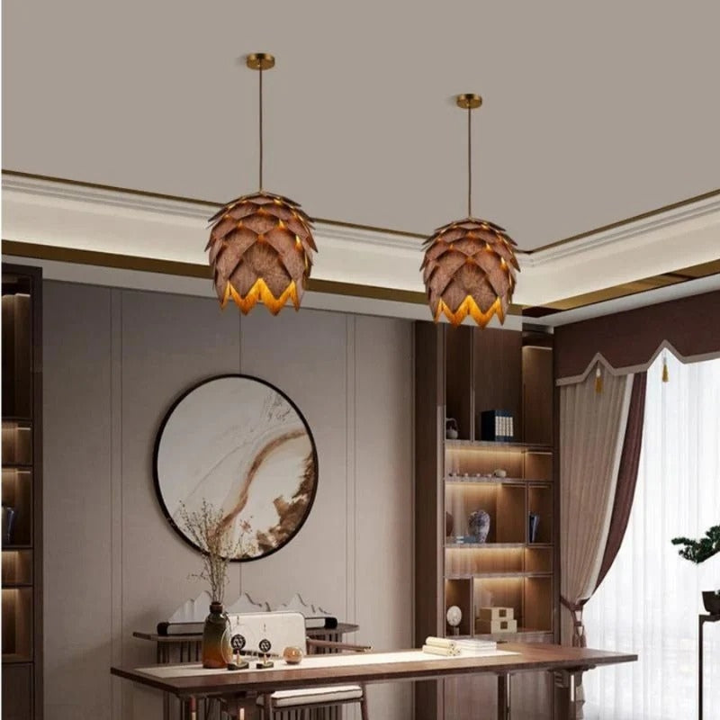 PineGlow – Decorative Pendant Lamp with Pine Tree Design