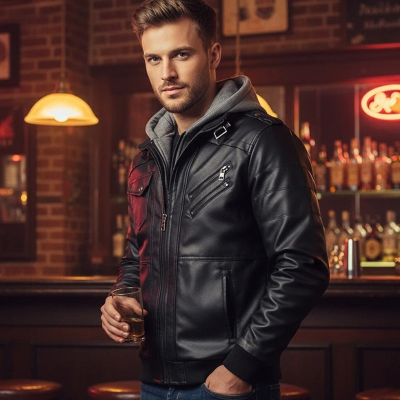 Noah – Long Sleeve Jacket with Zipper and Hoodie