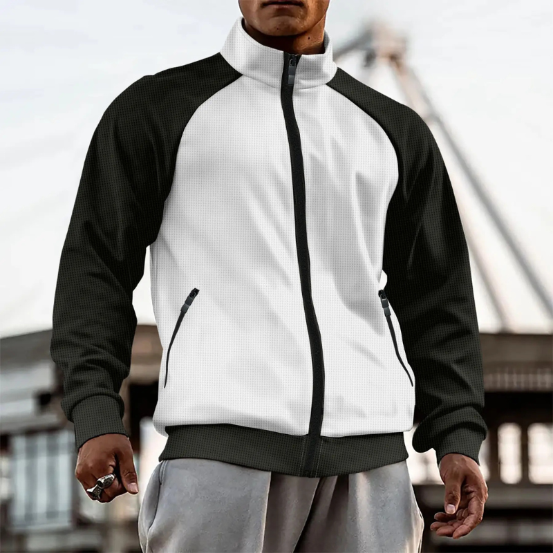 Ethan – Long Sleeve Jacket with Pockets and Zipper Closure