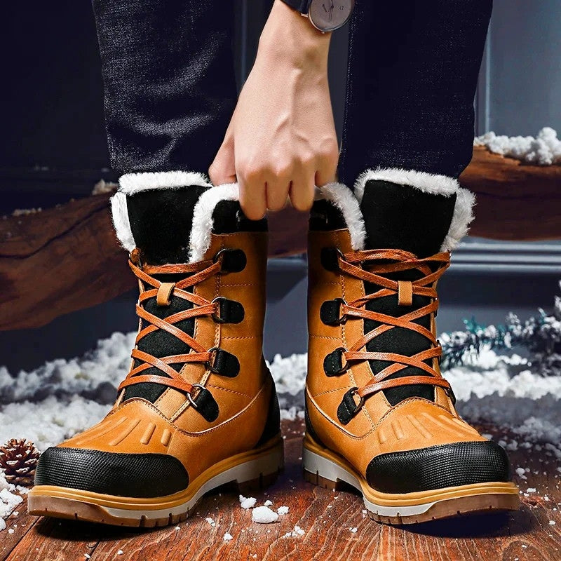 Julian – Enkellaarzen met Fleece Voering en Ronde Neus Velani