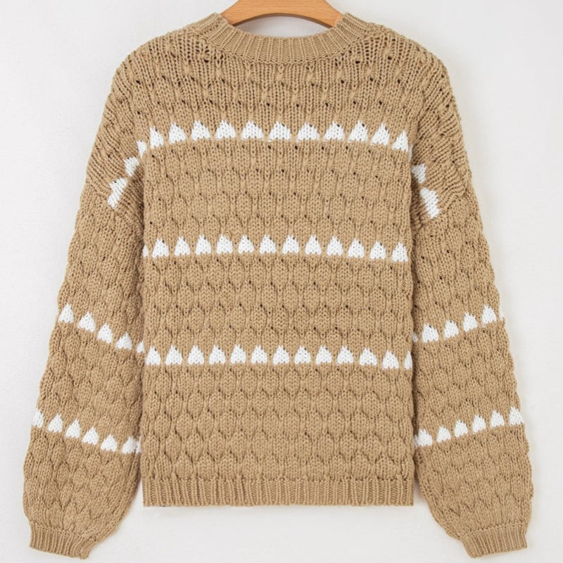 Sienna – Long Sleeve Sweater With Round Neck And Loose Fit