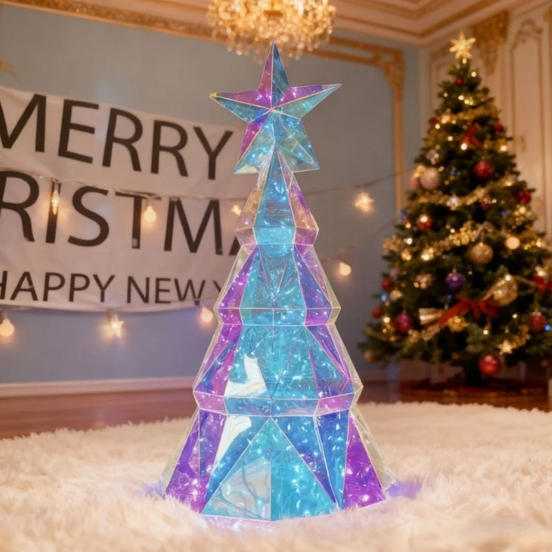 GlowFest – LED Light with Star and Tree Design