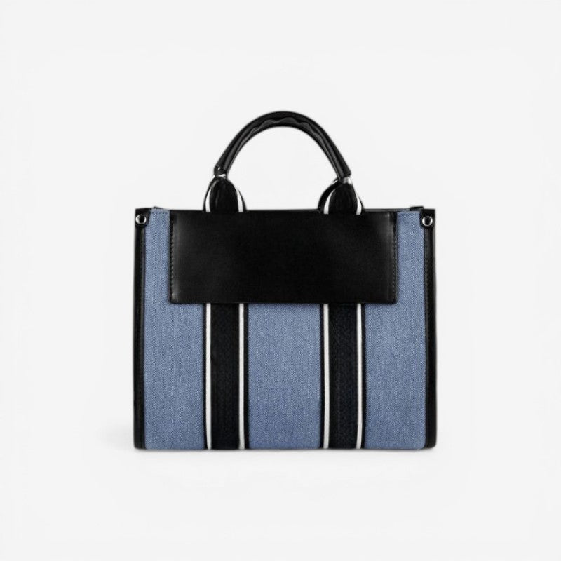 Women Structured Handbag Dual Handle & Zipper Pocket