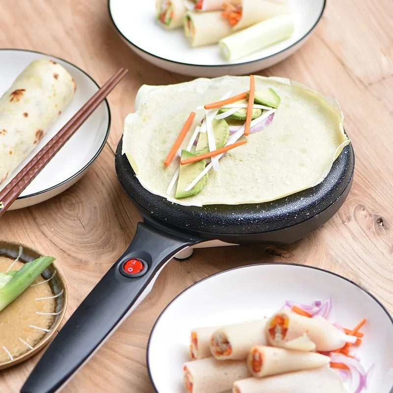 FlipEase – Pannenkoekenmaker met Handgreep en Knopbediening Velani