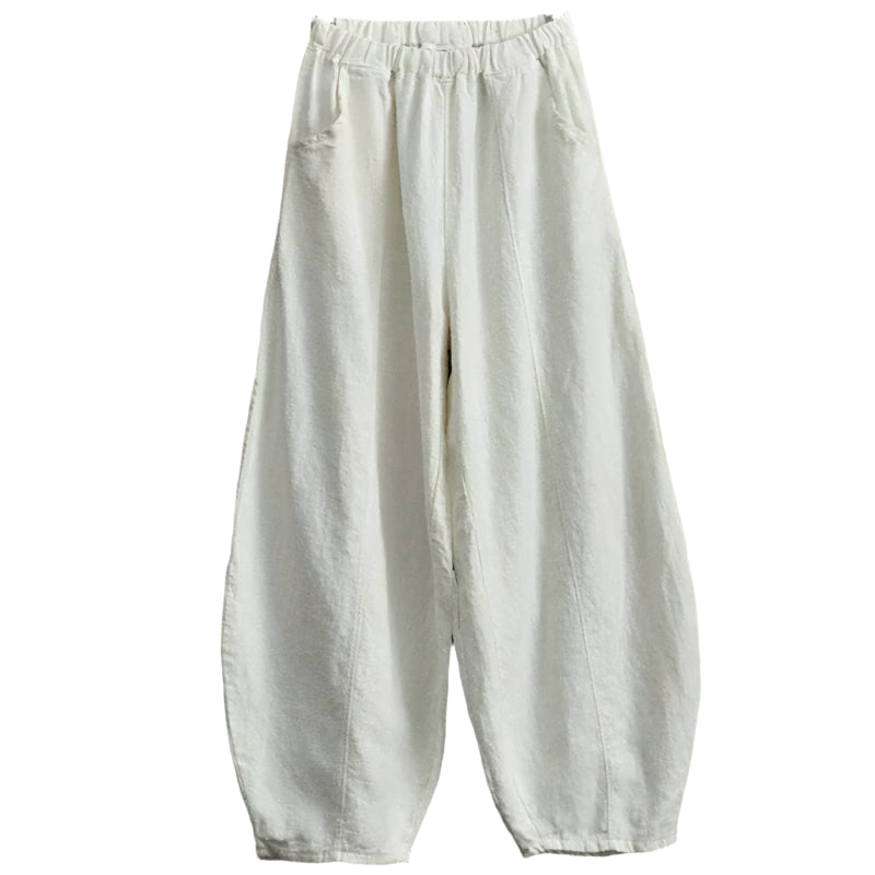 Naleya – Wijde Broek met Zakjes en Losse Pasvorm Velani