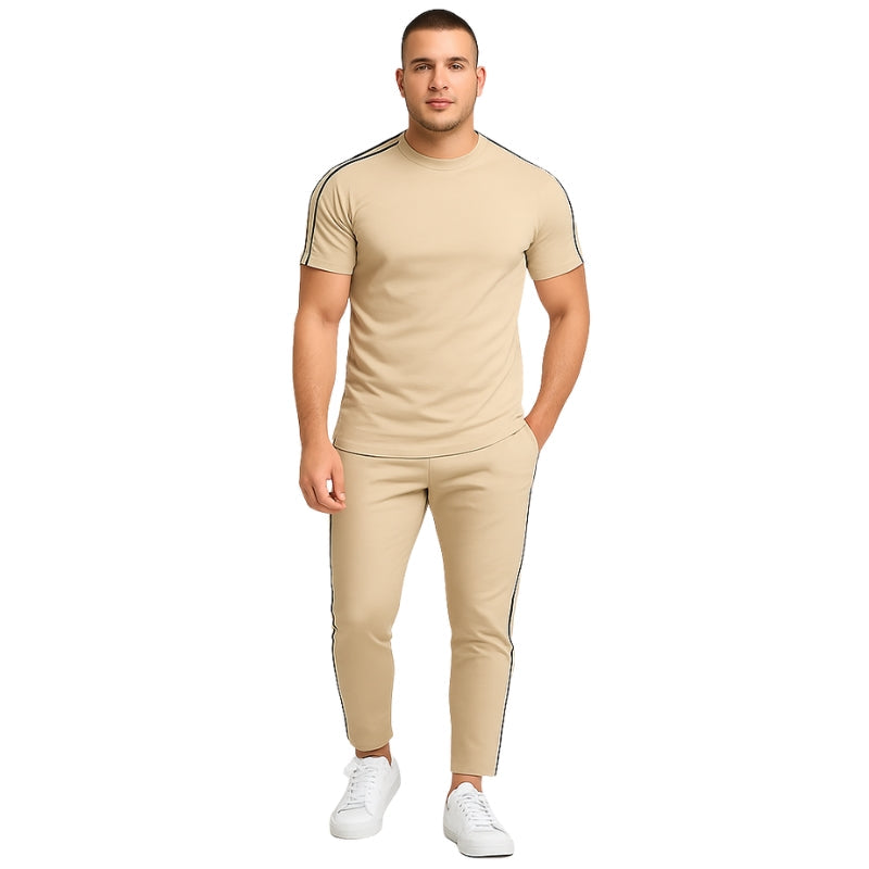 Armin – Tweedelige Set met Shirt met Korte Mouwen en Broek Velani