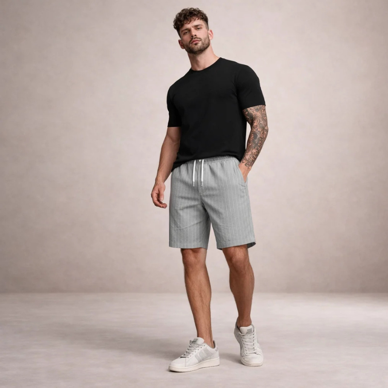 Men's Relaxed Fit Drawstring Shorts with Pockets
