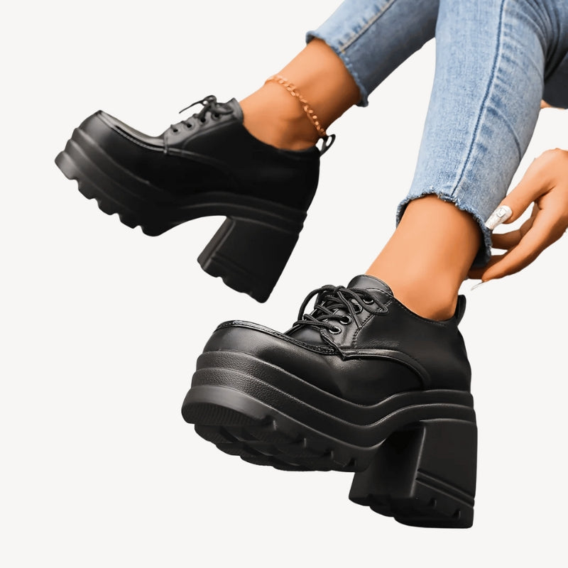 Jasira – Hoge Hakken Sneakers met Ronde Neus Velani