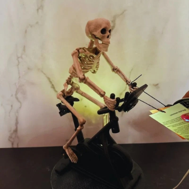 BoneRide – Decoratief Schedelfiets Beeldje voor Op Tafel of Plank Velani
