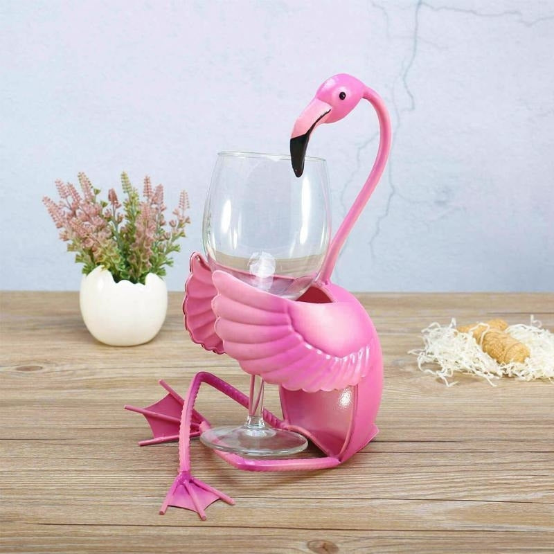 FlamiRack – Artistic Flamingo Bottle Holder