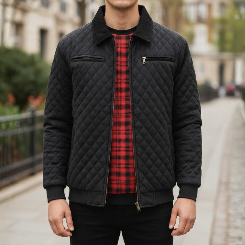 Nathan – Long Sleeve Jacket with Zipper Closure