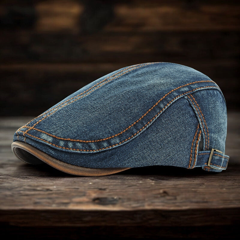 Ian – Flat Cap with Adjustable Buckle