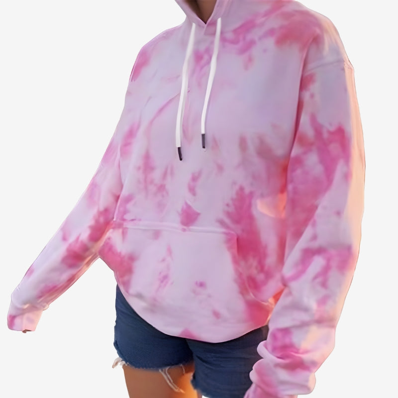 Emma – Long Sleeve Hoodie with Pocket Design