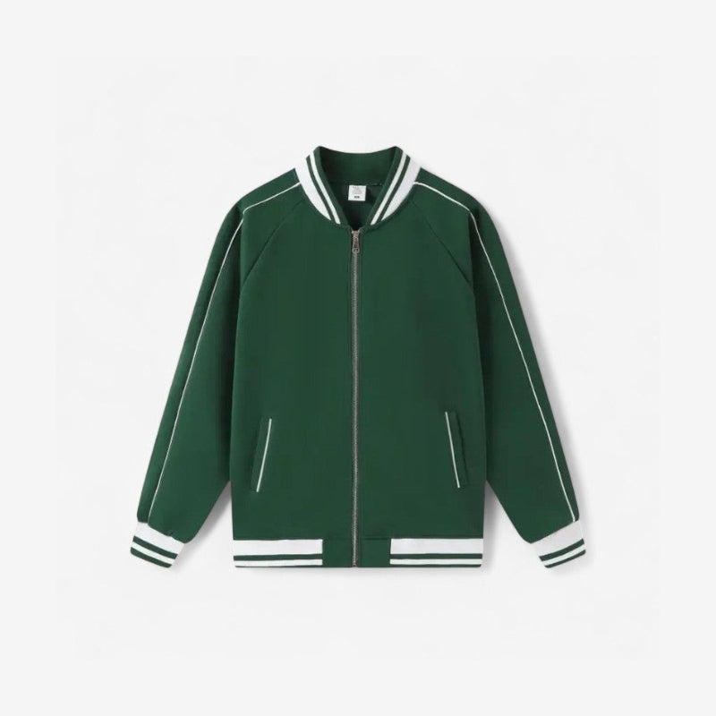 Liam – Long sleeve jacket with zip closure and ribbed cuffs