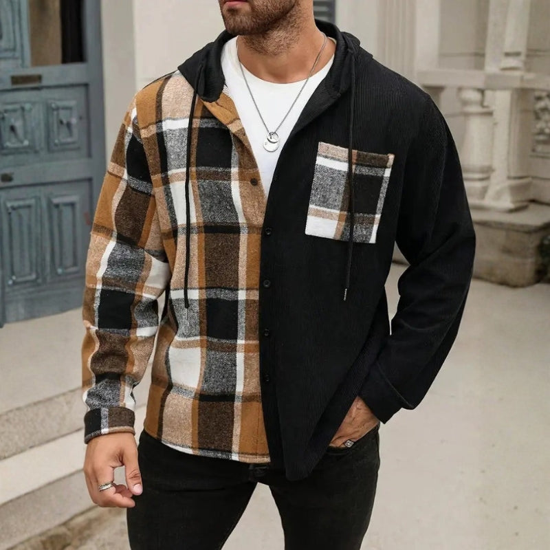 Aaron – Long Sleeve Jacket with Hoodie Design