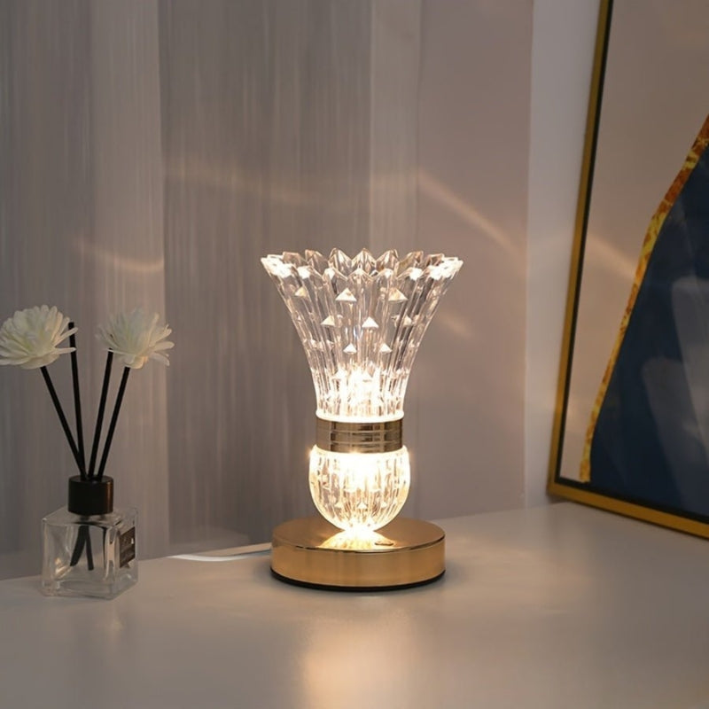 LumiFlora – LED Desk Lamp with Flower Vase Design