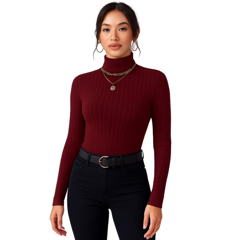 Marie – Lange Mouw Coltrui met Slanke pasvorm Velani