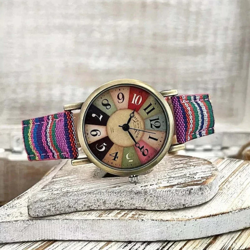 Sophia – Women's Watch with Decorative Pattern & Adjustable Strap