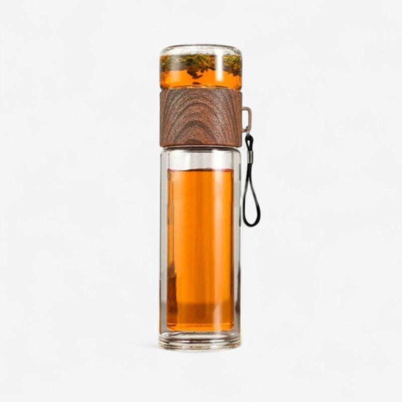 HydraFlow – Transparante Draagbare Infuser Ronde Waterfles Velani