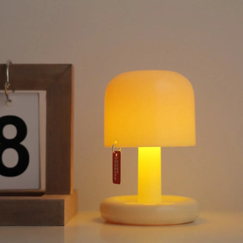 GlowMush – LED Tafellamp Oplaadbaar met Paddenstoelontwerp Velani