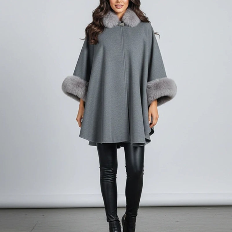 Elora – Chaqueta de manga larga holgada con pelo sintético