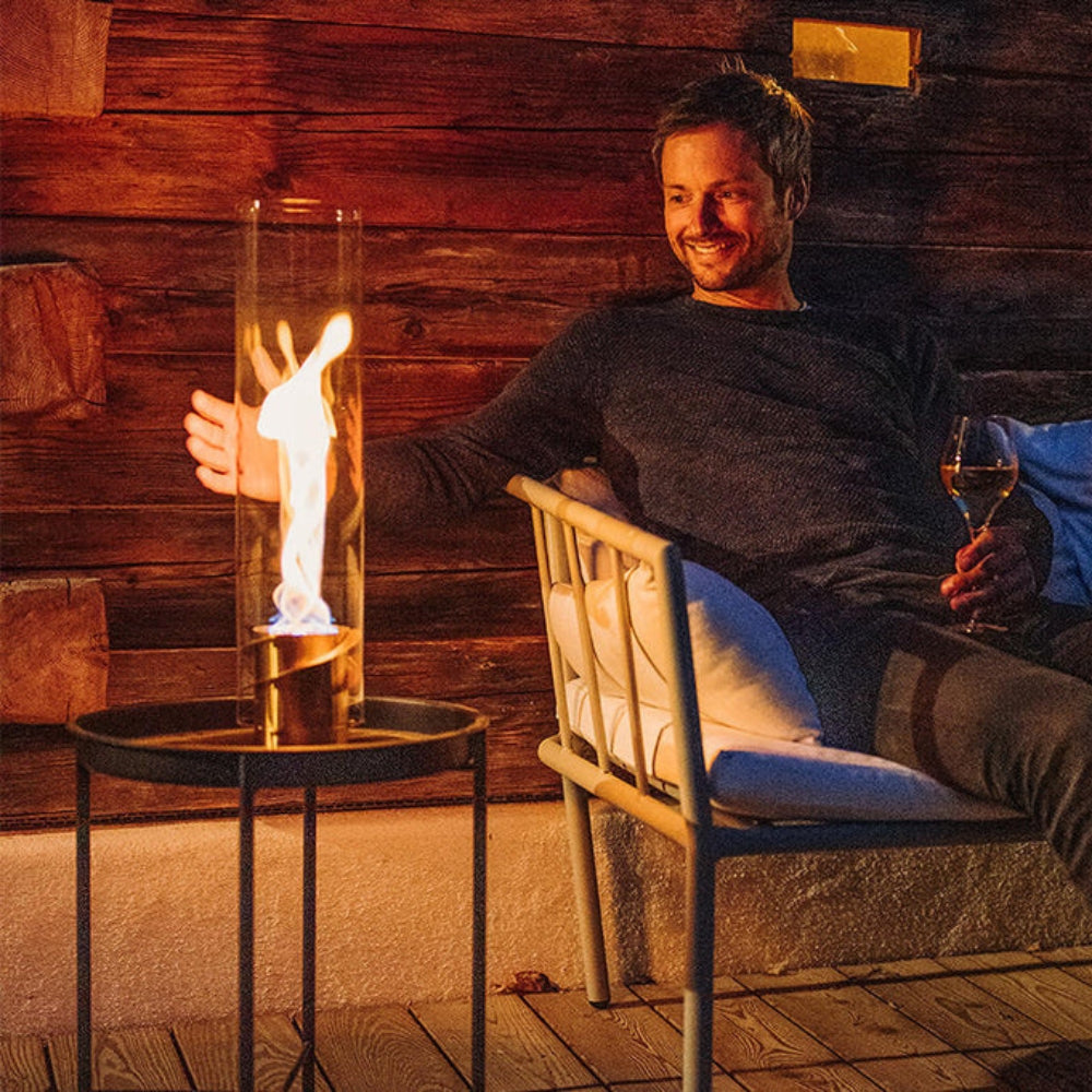 FlameAura – Tafelhaard met verstelbare vlaminstellingen Velani