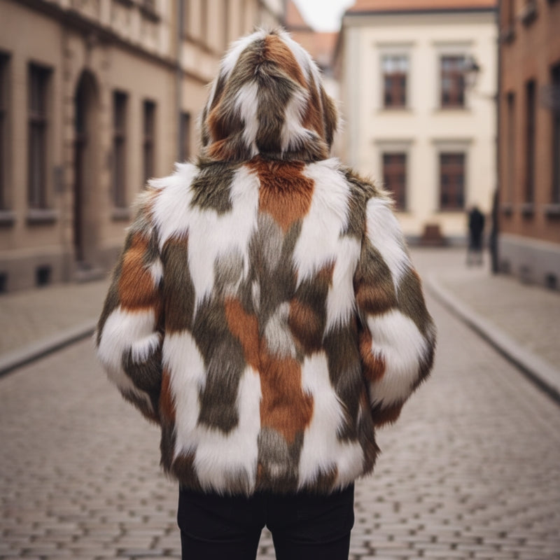 Liam – Long Sleeve Jacket with Hoodie and Zipper Closure