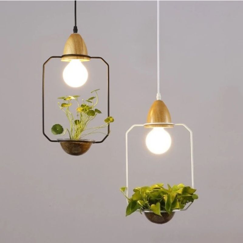 LumiBloom – Decorative LED Pendant Lamp with Flower Pot Design