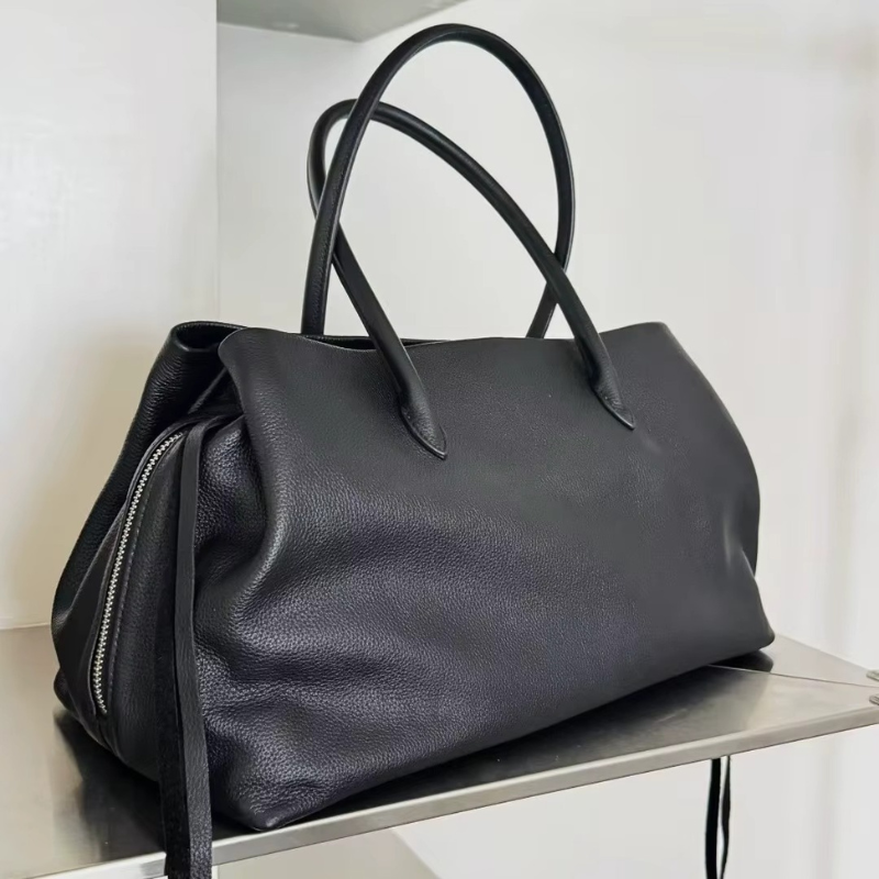 Women's Shoulder Bag with Multiple Zipper Compartments