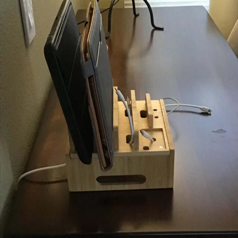 ChargeMate – 5-Port USB Charging Station with Desk Organizer