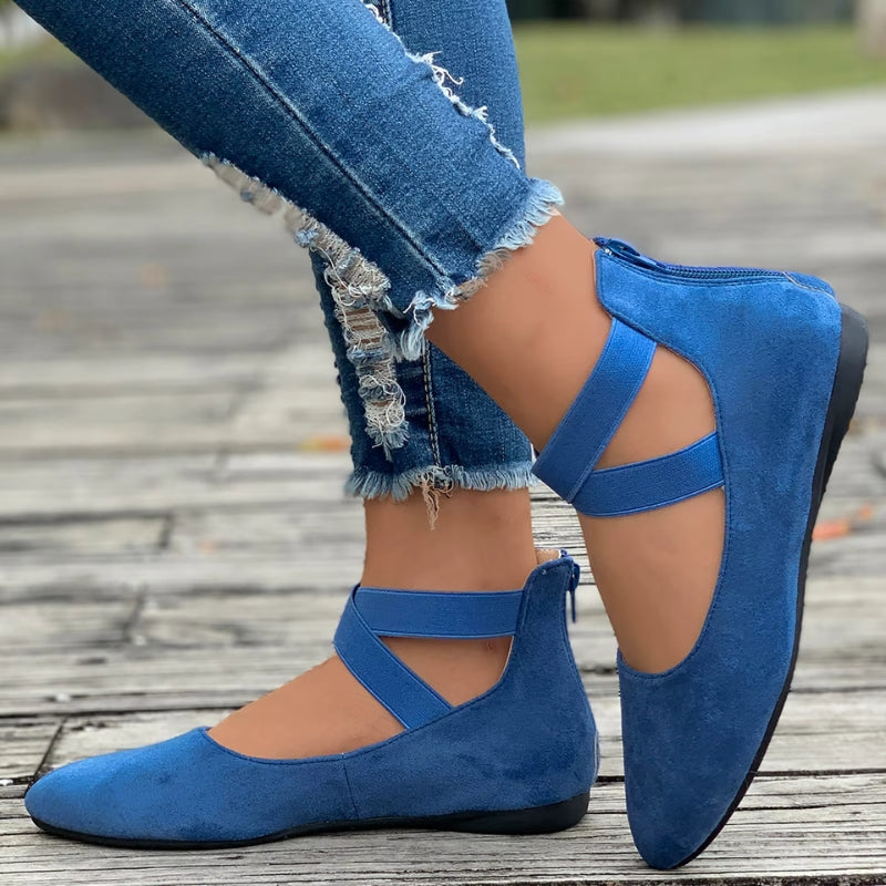 Women’s Flat Shoes with Criss-Cross Straps