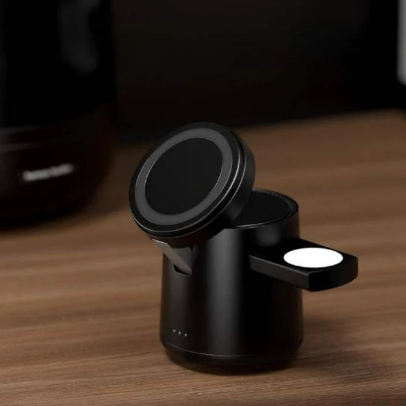 LumiDock – 3-in-1 Wireless Charger with Night Light and Desk Station