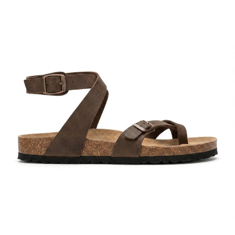 Women's Toe Strap Sandals with Adjustable Buckle