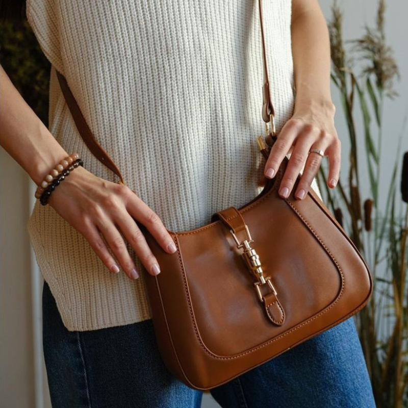 Olivia – Women's Bag with Adjustable Shoulder Strap and Buckle Closure