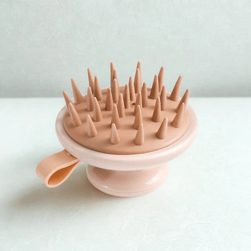 ScalpEase – Manual Scalp Massage Brush with Round Bristles