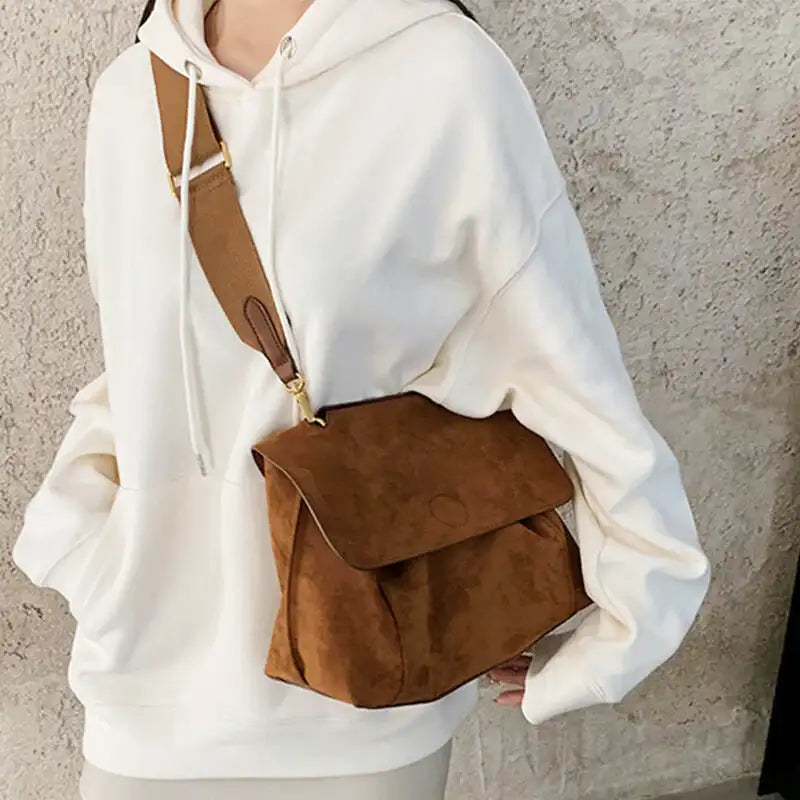 Women Retro Frosted Crossbody Bag
