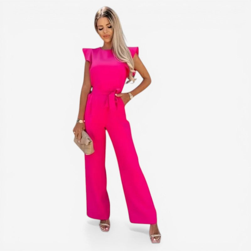 Women’s Jumpsuit with Butterfly Sleeves & Wide Leg