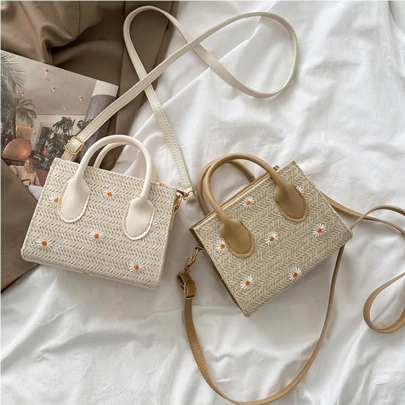 Ava – Women's Floral Print Shoulder Bag with Handles