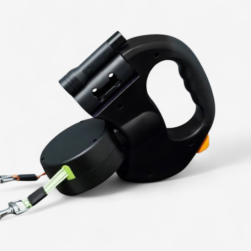 PawTwist – Dubbelkopse Huisdierriem met Draaibaar Ontwerp Velani