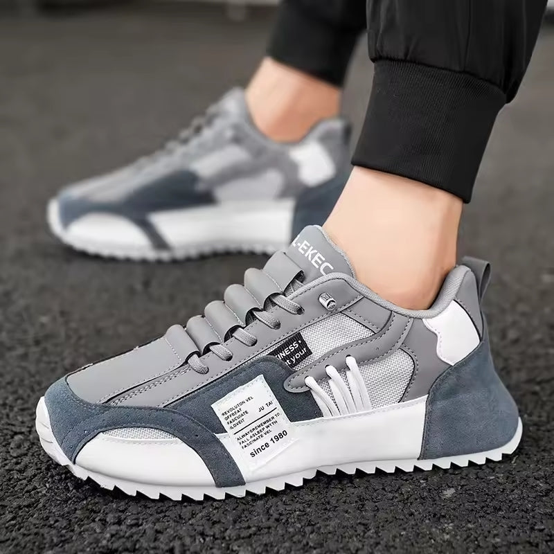 Alex – Round Toe Sneakers With Anti Slip Grip And Adjustable Laces