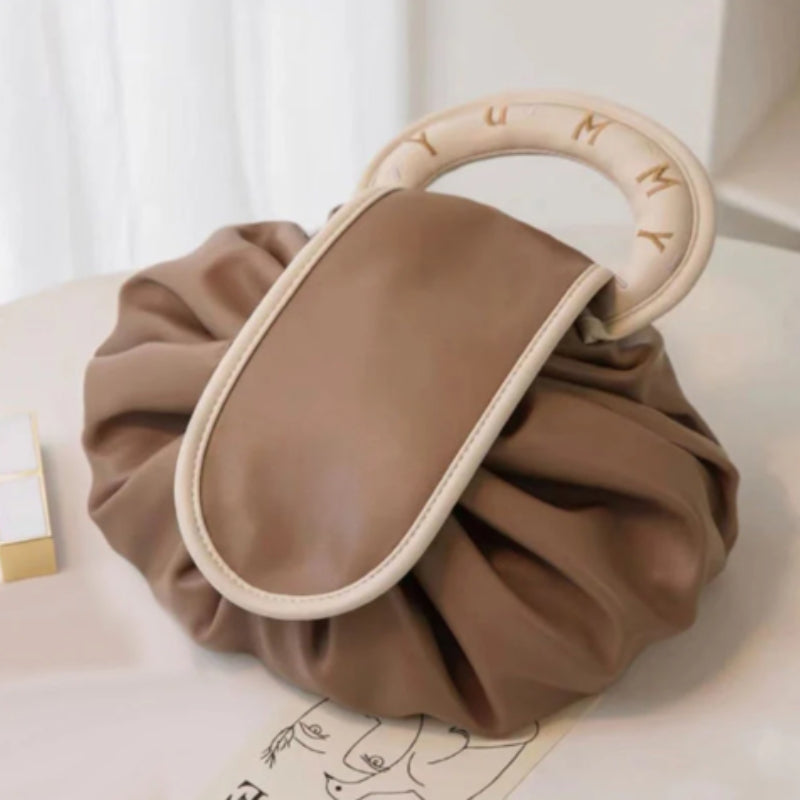 Margaret – Grote Capaciteit Draagbare Make-up Tas met Trekkoord Velani