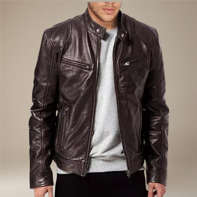 Milan – Lange mouwen jas met rits en zakken Velani