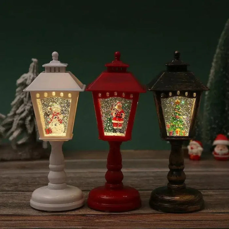 FestivaGlow – LED Schijf Lamp met Sneeuw Kerstontwerp Velani
