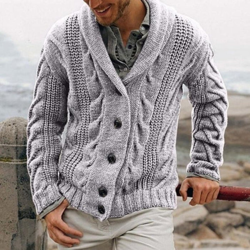 Nick – Kabelgebreide Cardigan met Lange Mouwen Velani
